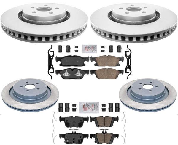 Front & Rear Brake Rotors Ceramic Brake Pads For Lincoln Nautilus 2019 2024