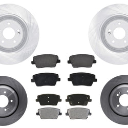 DFC Front Rear Disc Brake Rotors Brake Pads for Hyundai Kona N 2022 2023 Turbo