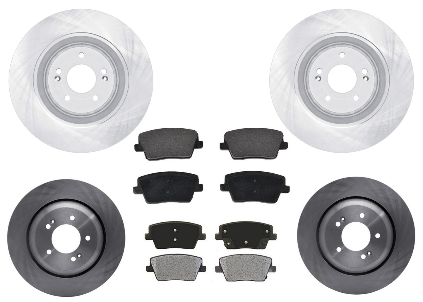 Front Rear Disc Brake Rotors Brake Pads for Hyundai Kona N 2022 2023 Turbo