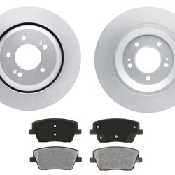 DFC Coated Rear Disc Brake Rotors Brake Pads for Hyundai Kona N 2022 2023 Turbo