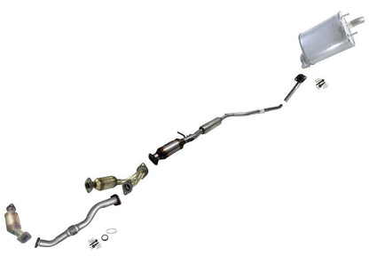 Full Exhaust System Catalytic Converters Resonator Muffler Fits Highlander 01-03