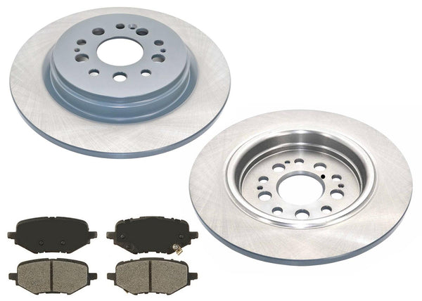 Rear GEO Coated Brake Disc Rotors Ceramic Brake Pads For Honda Clarity 2017-2021