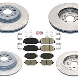 GEO Coated Brake Disc Rotors Ceramic Brake Pads Set For Honda Clarity 2017-2021