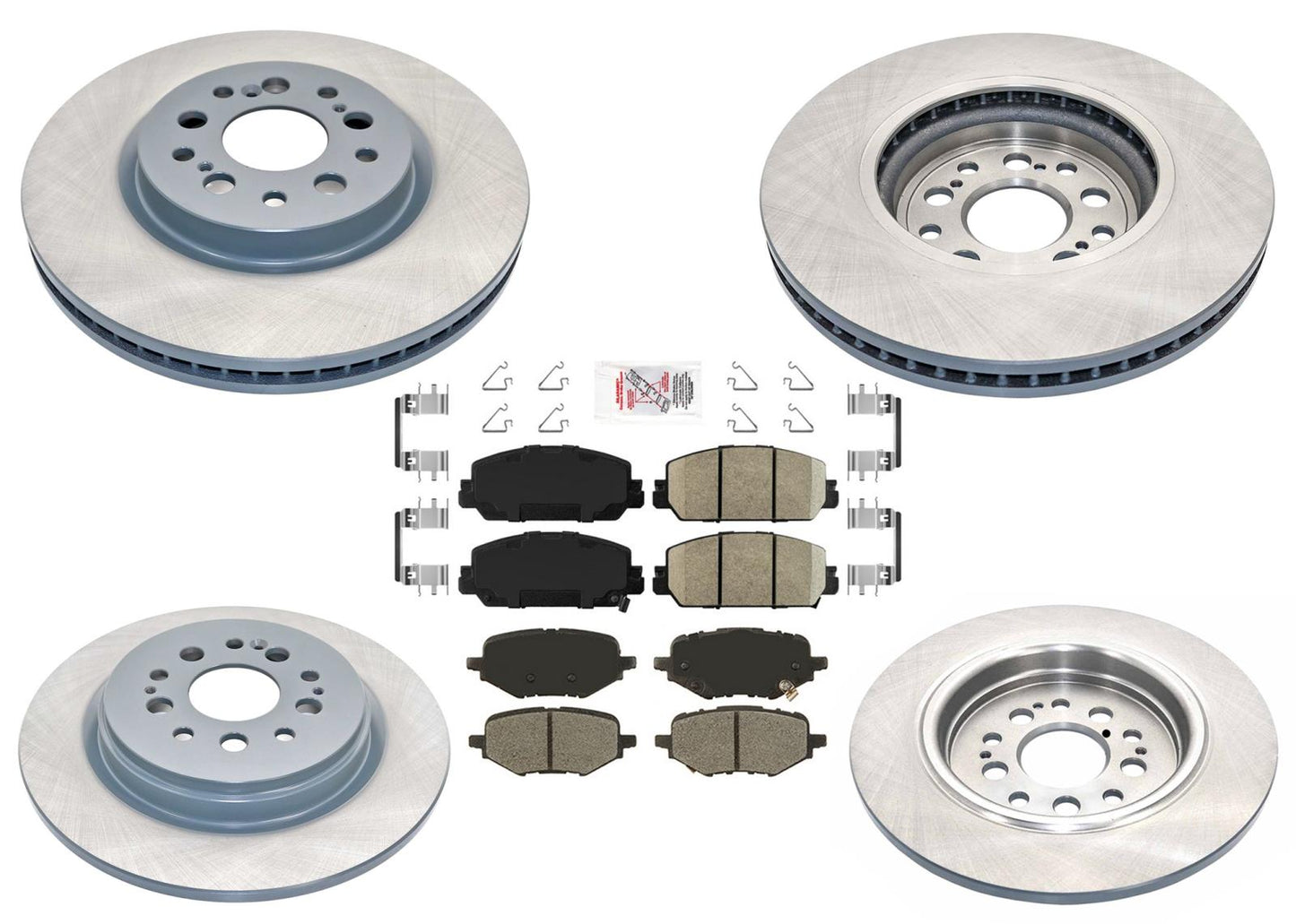 GEO Coated Brake Disc Rotors Ceramic Brake Pads Set For Honda Clarity 2017-2021