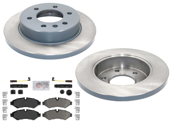 Brake Disc Rotors Brake Pads for Mercedes Benz Sprinter 2500 19-24 Electric Park