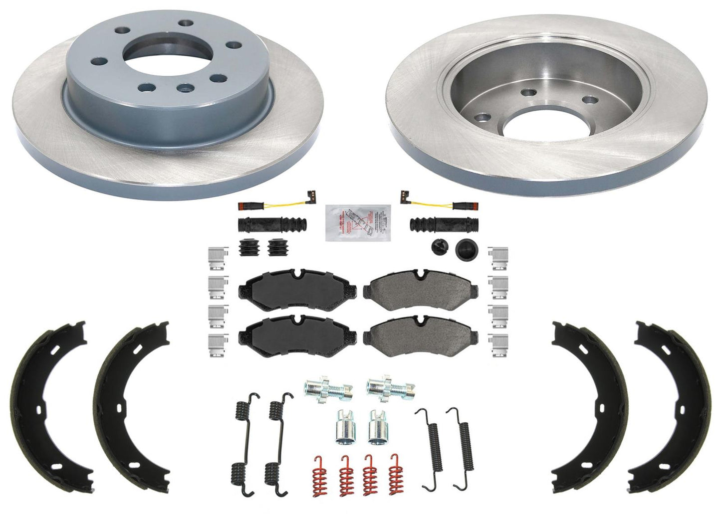 Brake Disc Rotors & Pads for Mercedes Benz Sprinter 2500 19-24 Electric Parking