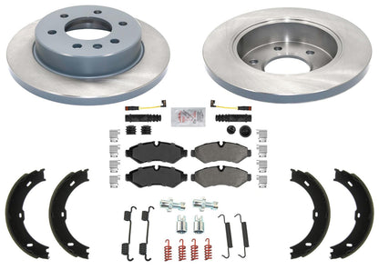 Brake Disc Rotors & Pads for Mercedes Benz Sprinter 2500 19-24 Electric Parking
