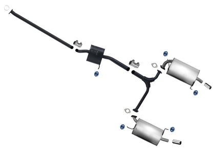 Middle Resonator Rear Left & Right Mufflers With Gaskets For Acura TL 99-03 3.2L