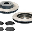 Ft Coated Brake Disc Rotors Brake Pad Set for G70 Genesis 2.0L Automatic 19-2023