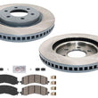 Front GEO Coated Brake Disc Rotors Brake Pad Set for Ford Raptor 2022 2023 2024