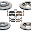 Coated Brake Disc Rotors Brake Pad Set for Ford F150 Heavy Duty 21-23 350MM