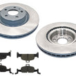 Frt Brake Rotors Brake Pads for Audi A4 Quattro 2017-2024 2.0L 338MM Rotor Size