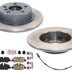 Coated Rear Disc Brake Rotors Pads Sensor For Mini Cooper EV 2020-2024 Electric