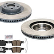Front Coated Brake Disc Rotors Brake Pad Set for Ford Maverick 2022 2023 2024