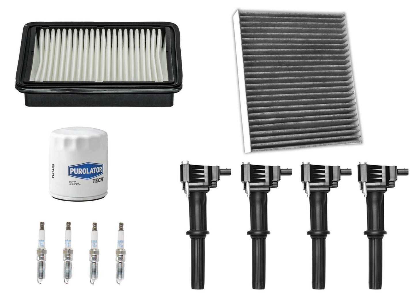 Ignition Coil & Filters Cabin Filter Spark Plugs For Chevrolet Spark 1.4L 16-20