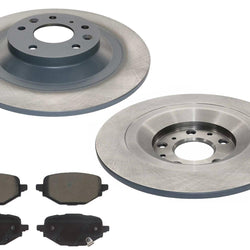 Rear Coated Brake Disc Rotors Brake Pad Set for Mazda CX-50 CX50 2023-2024