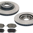 Front Coated Brake Disc Rotors Brake Pad Set for Mazda CX-50 CX50 2023-2024