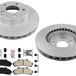 Frt Coated Brake Disc Rotors Brake Pads for Ford Explorer 95-01 4 Wheel Drive