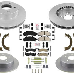 Coated Brake Disc Rotors Brake Pad Set for Ford Explorer 1995-2001 4 Wheel Drive