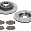 R Coated Brake Disc Rotors Brake Pad for Jeep Grand Cherokee 22-24 Standard Brak