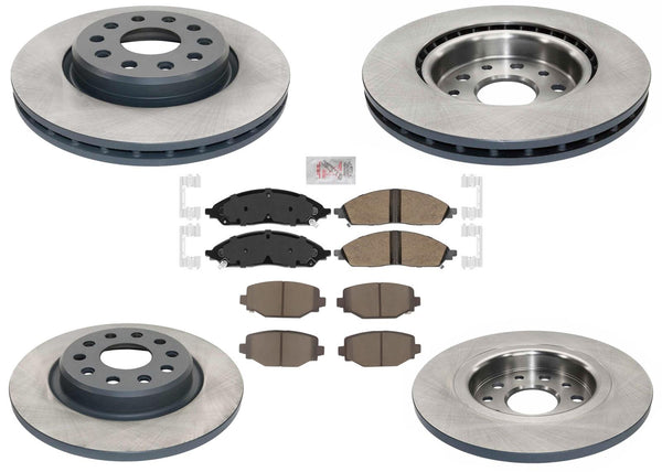 Coated Disc Brake Rotors & Pads for Jeep Grand Cherokee 22-25 Standard Brake