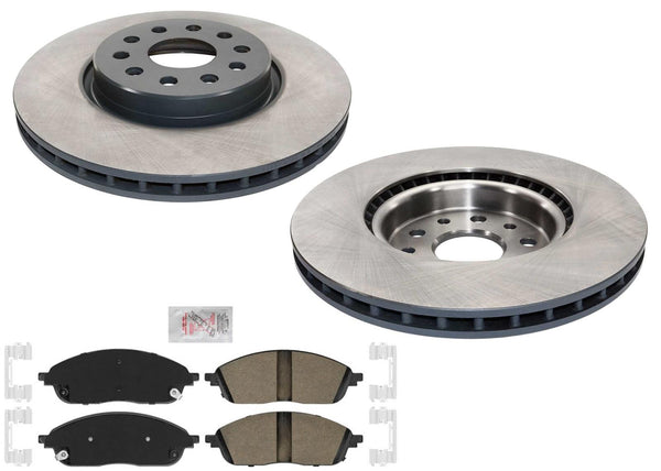 Front Coated Brake Rotors  Pad for Jeep Grand Cherokee 22-24 Heavy Duty