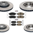 Coated Disc Brake Rotors & Pads for Jeep Grand Cherokee 22-24 Heavy Duty Brake