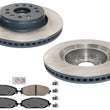 Front Coated Disc Brake Rotors Brake Pad for Jeep Grand Wagoneer 2022 2023 2024