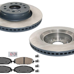 Front Coated Disc Brake Rotors Brake Pad for Jeep Grand Wagoneer 2022 2023 2024