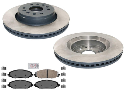 Front Coated Disc Brake Rotors Brake Pad for Jeep Grand Wagoneer 2022 2023 2024