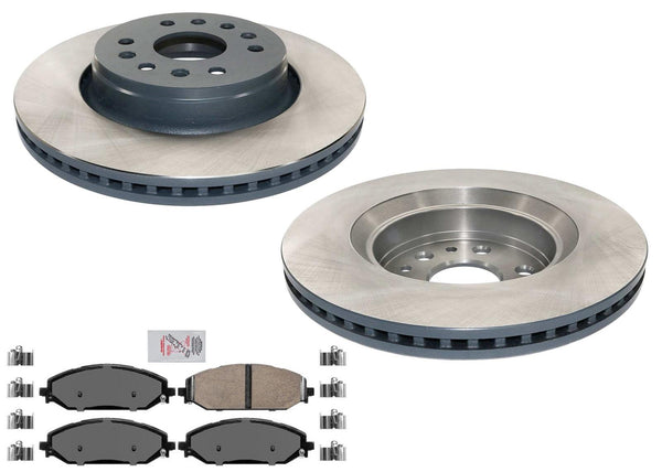 Front Coated Disc Brake Rotors Brake Pad for Jeep Grand Wagoneer 2022 2023 2024