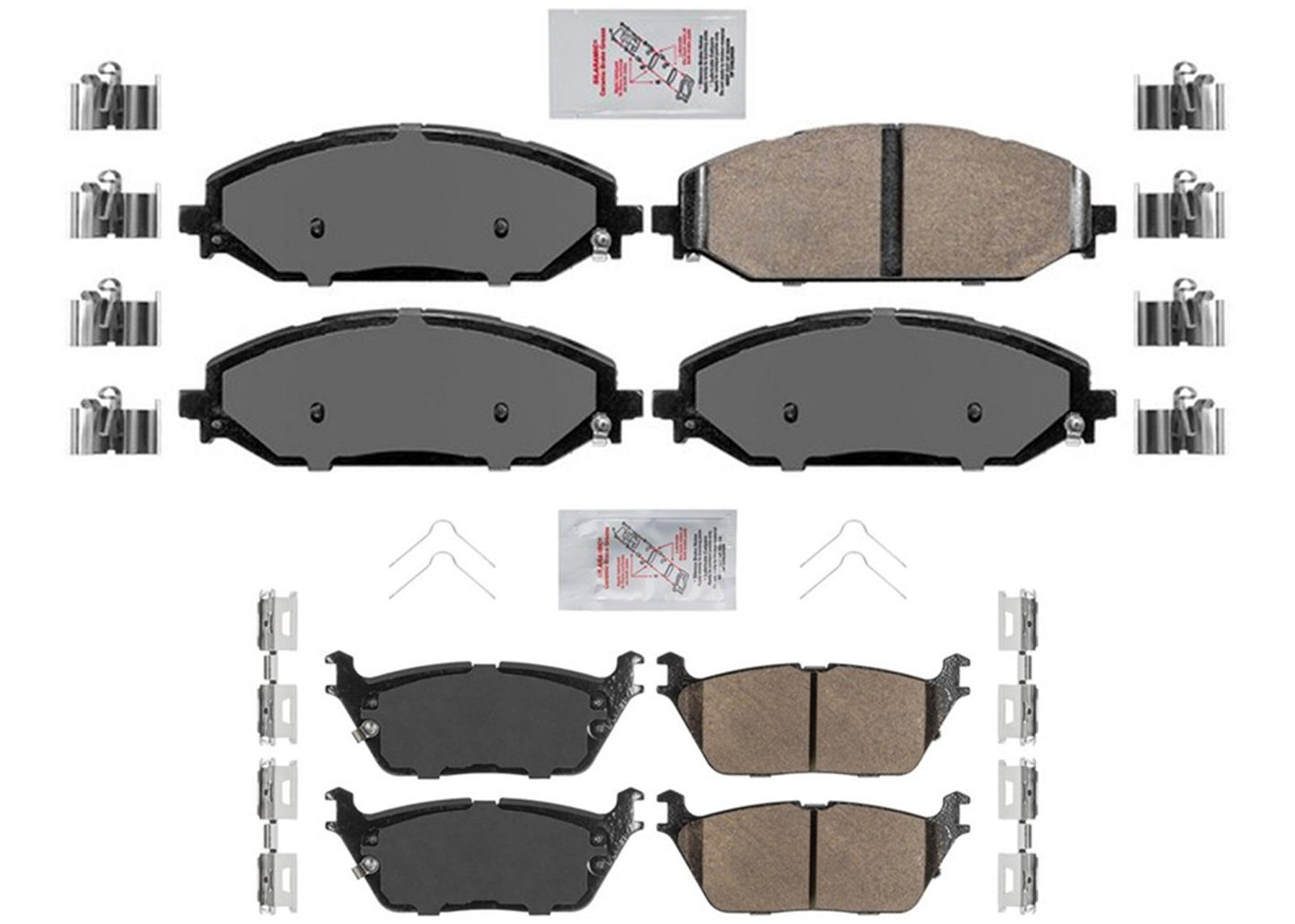 AME Premium Front Rear Ceramic Disc Brake Pad for Ram 1500 2021 2022 2023 2024