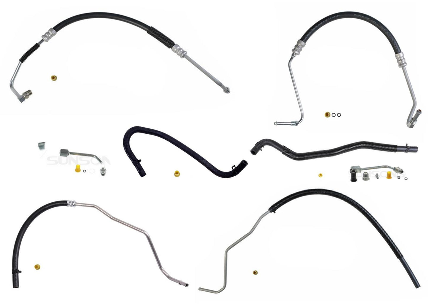 Power Steering Pressure Hose Return For Ford F250 Super Duty 03 2004 6.0L Diesel