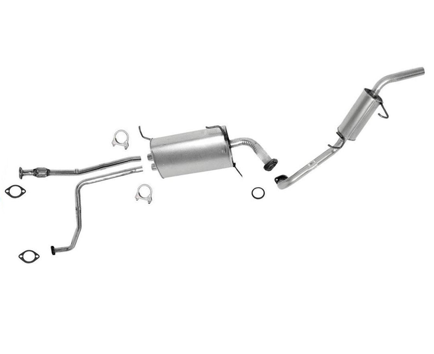 100% nuevo sistema de escape silenciador trasero medio para Nissan Pathfinder 96-00