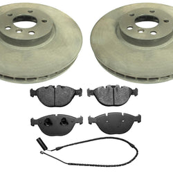 Frt Performance Carbon Disc Brake Rotors Pads For BMW X5 2002-2006 4.6L 4.8L V8