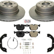 Rear Performance Carbon Disc Brake Rotors Pads For BMW X5 2002-2006 4.6 4.8L V8