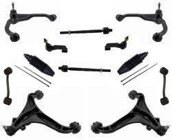 Front Struts Upper Lower Control Arms Tie Rods & Links For Jeep Liberty 08-2012