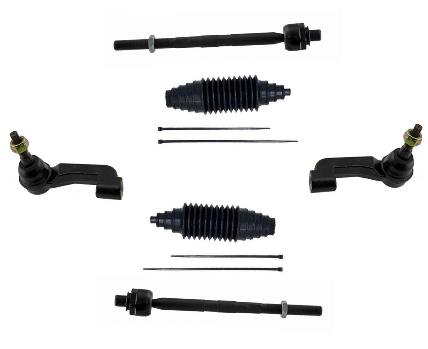 Front Inner and Outer Tie Rods For Jeep Liberty 2008 2009 2010 2011 2012