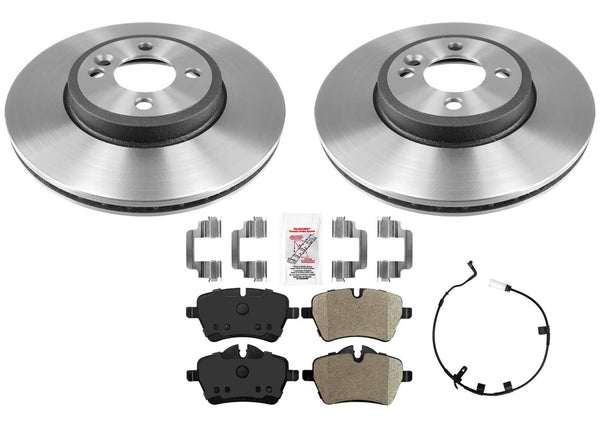 Frt Performance Disc Brake Rotors Pads Sensors for Mini Cooper Convertible 07-08