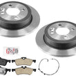 Rr Performance Disc Brake Rotors Pads Sensors for Mini Cooper Convertible 07-08