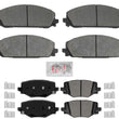 Front & Rear ASD Disc Brake Pads for Dodge Durango Special Service Police 21-24