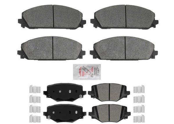 Front & Rear ASD Disc Brake Pads for Dodge Durango Special Service Police 21-24