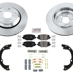 Rear Disc Brake Rotors Brake Pads for Dodge Durango Special Service Police 21-24