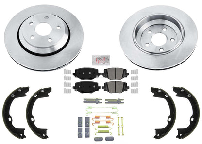 Rear Disc Brake Rotors Brake Pads for Dodge Durango Special Service Police 21-24