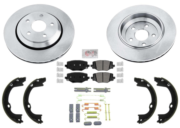 Rear Disc Brake Rotors Brake Pads for Dodge Durango Special Service Police 21-24