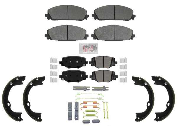 ASD Disc Brake Pads Parking Shoe for Dodge Durango Special Service Police 21-24