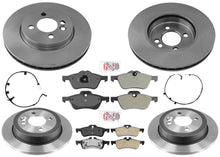 F&R Disc Brake Rotors Pads Sensors for Mini Cooper Base Hatchback 2007-2008