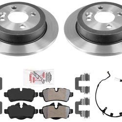 Rear Performance Disc Brake Rotors Pads Sensor for Mini Cooper S 2007-2015