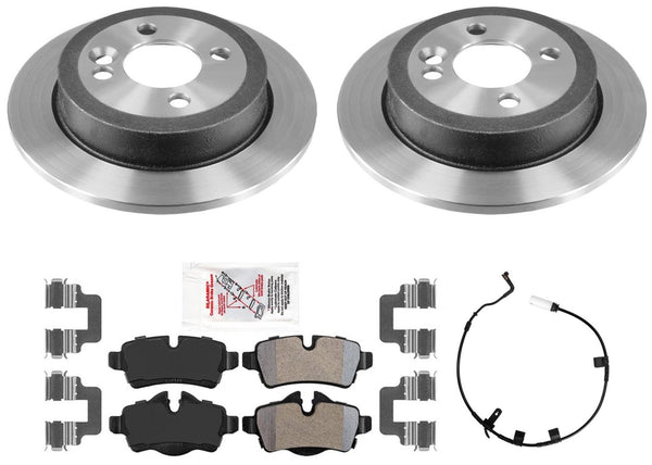 Rear Performance Disc Brake Rotors Pads Sensor for Mini Cooper S 2007-2015