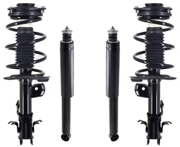 Front Complete Struts & Rear Complete Shocks W/ Mounts For Nissan Sentra 2013